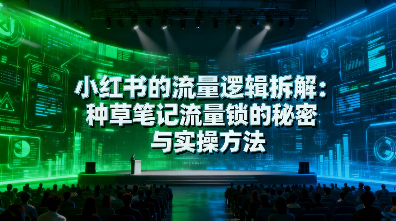 小红书的流量逻辑拆解:种草笔记流量锁的秘密与实操方法”