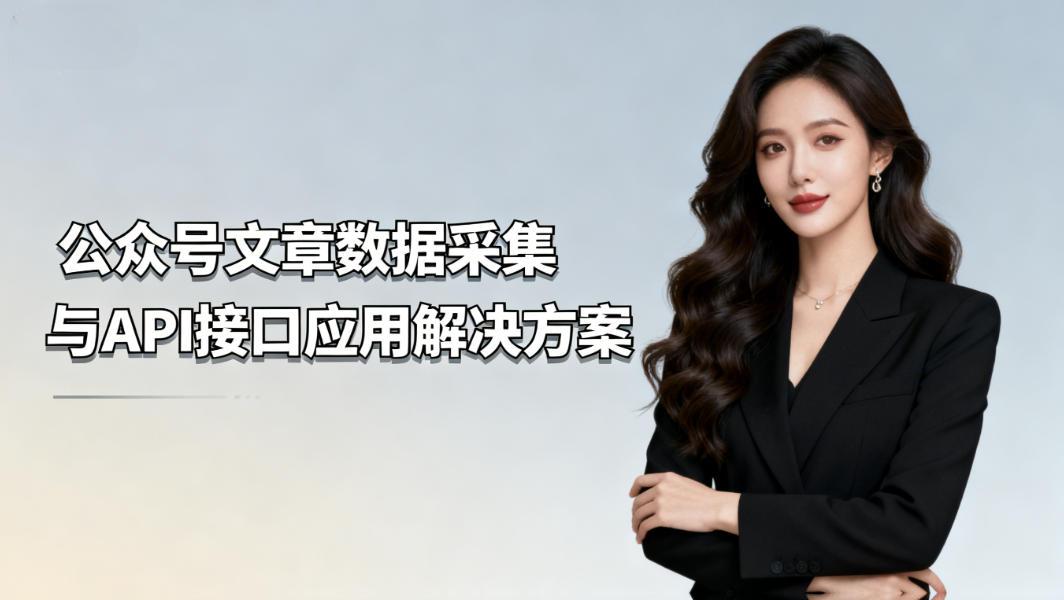 公众号文章数据采集与API接口应用