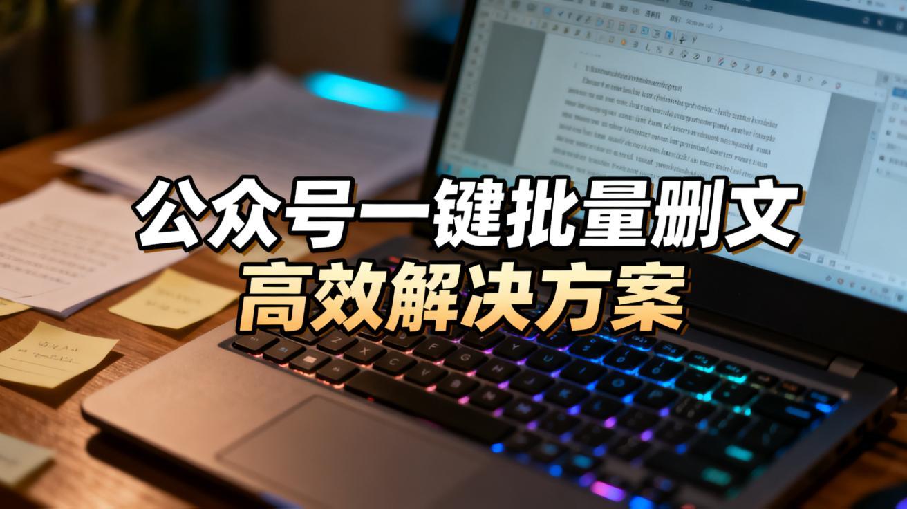 公众号批量删文
