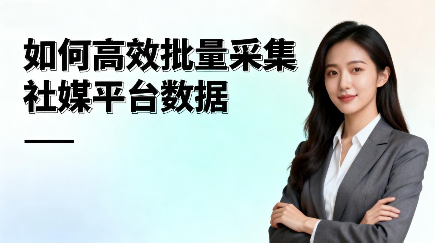 如何高效批量采集社媒平台数据”