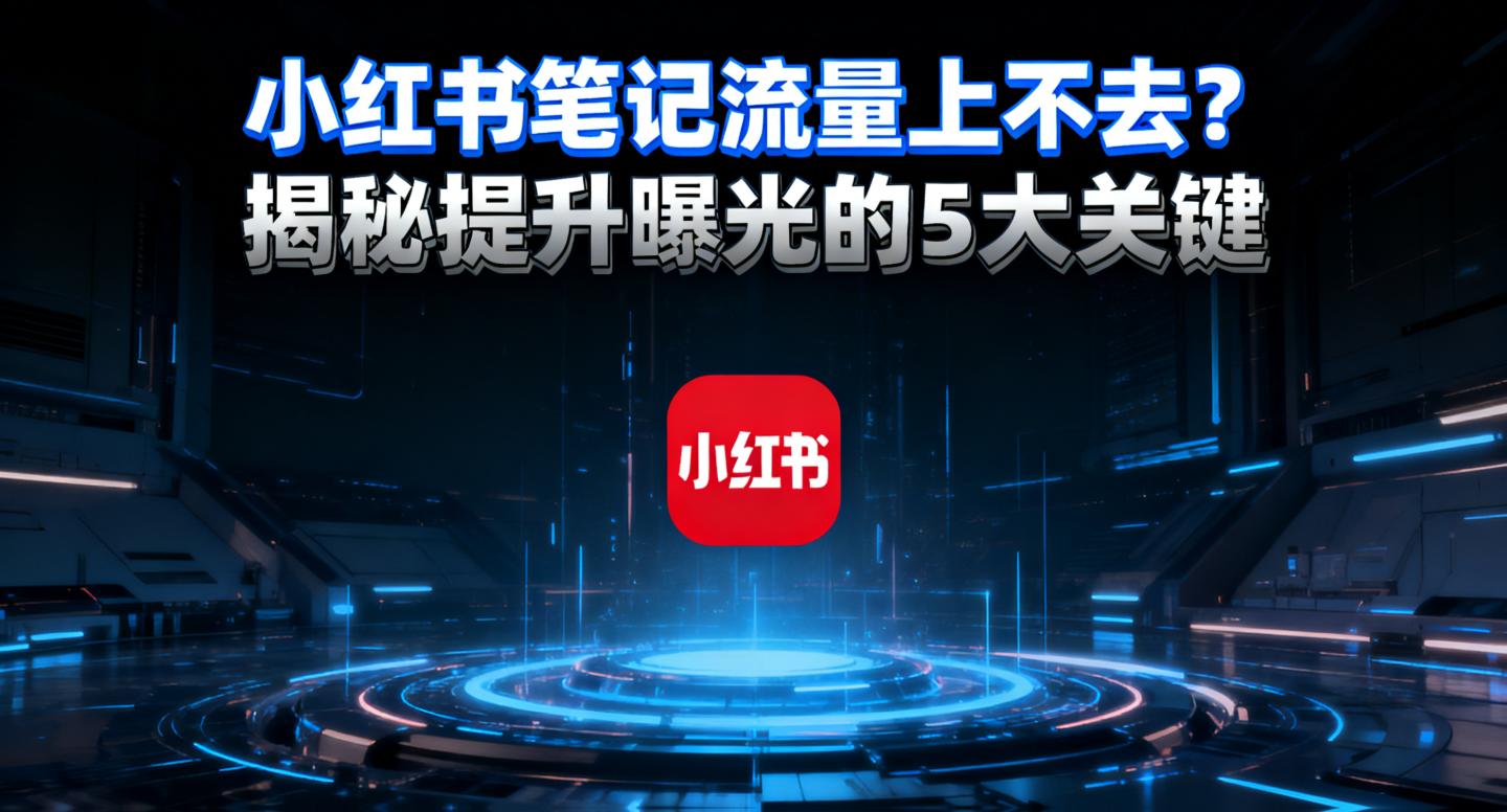 小红书笔记流量上不去?揭秘提升曝光的5大关键”