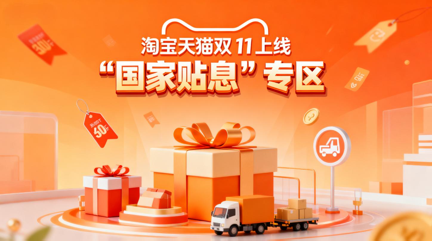 淘宝天猫双11上线“国家贴息”专区”