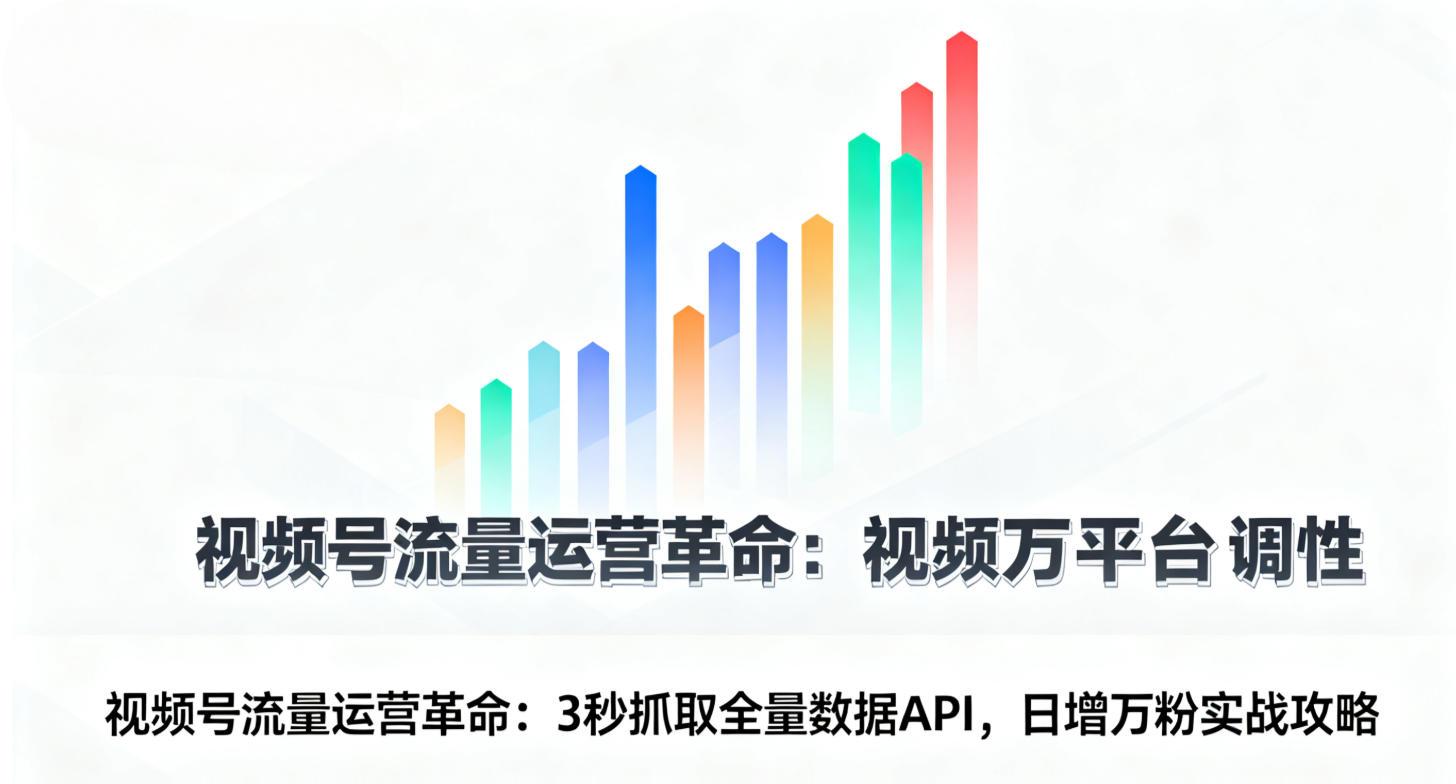 视频号流量运营革命:3秒抓取全量数据API,日增万粉实战攻略”