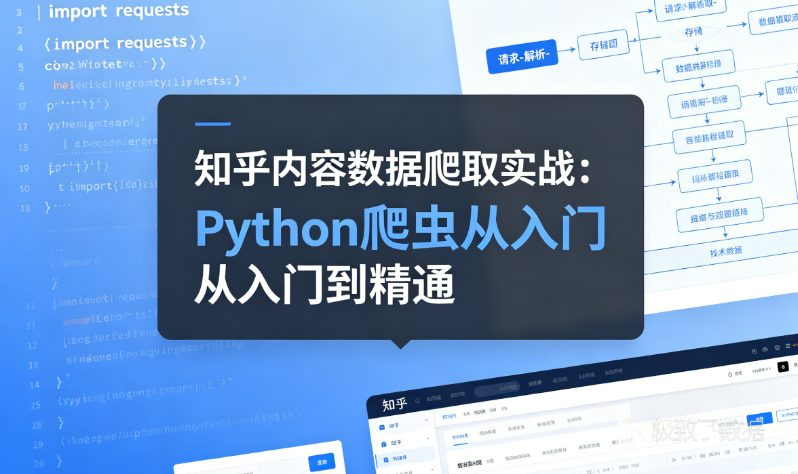 知乎内容数据爬取实战：Python爬虫从入门到精通